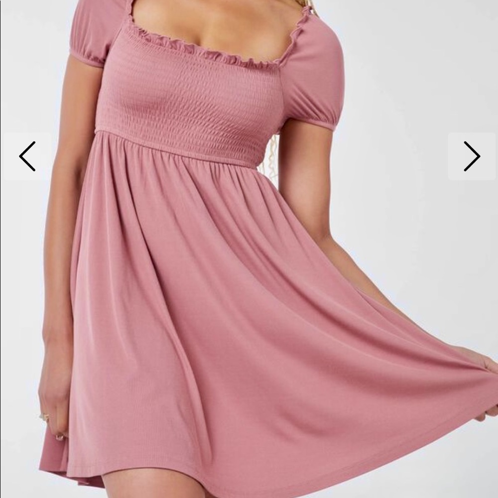 Puff sleeve mini dress